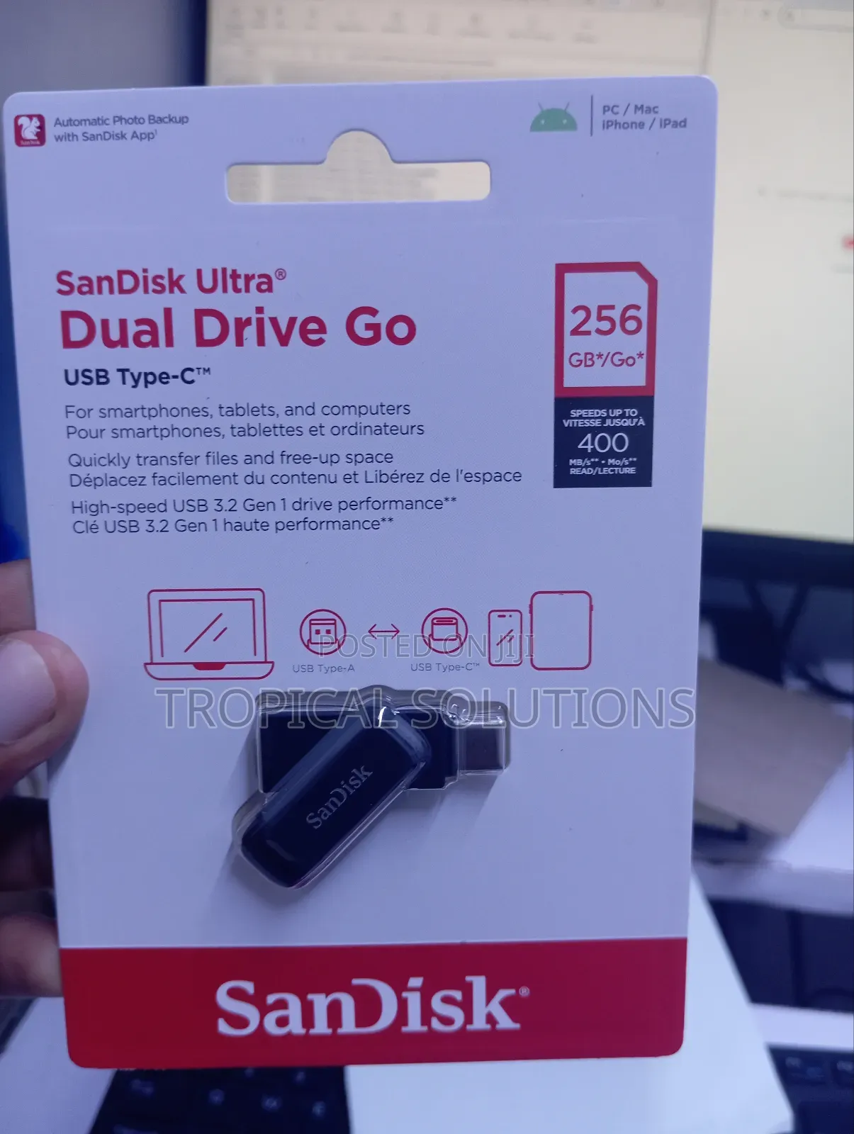 Sandisk Ultra Dual Drive Go Usb Type C 256gb