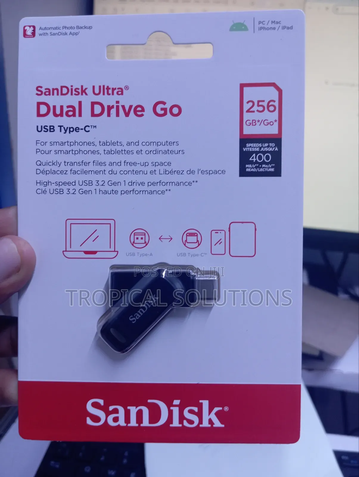 Sandisk Ultra 256gb Dual Drive Usb Type C 246gb Dual Drive Usb