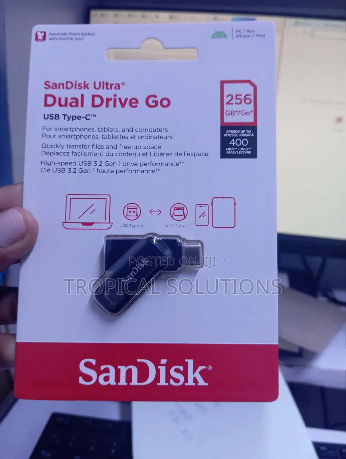 Sandisk Ultra 256gb Dual Drive Usb Type C 246gb Dual Drive Usb