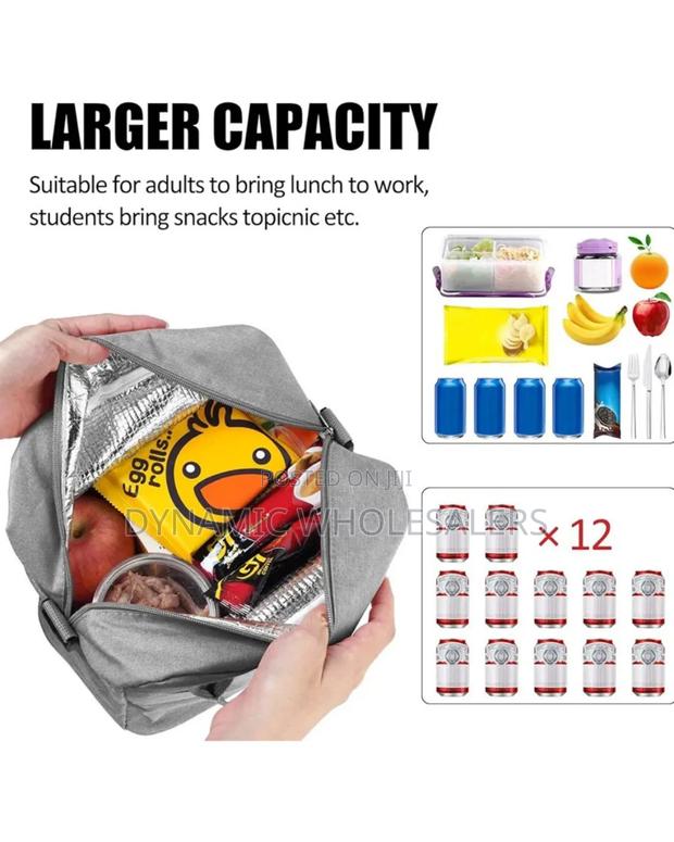 Insulated Large Capacity Lunch Bag - main view