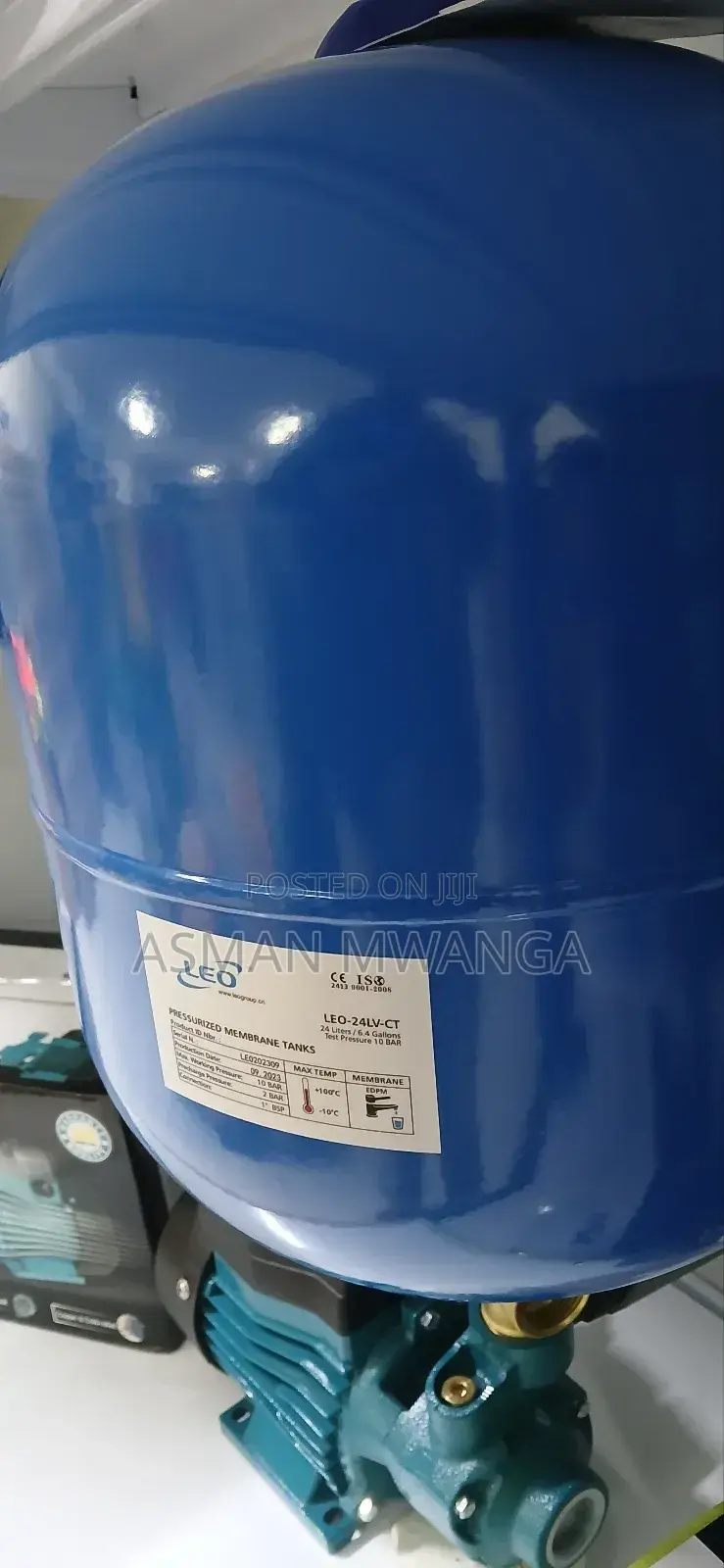 Pressure Boost Tank 24l Blue