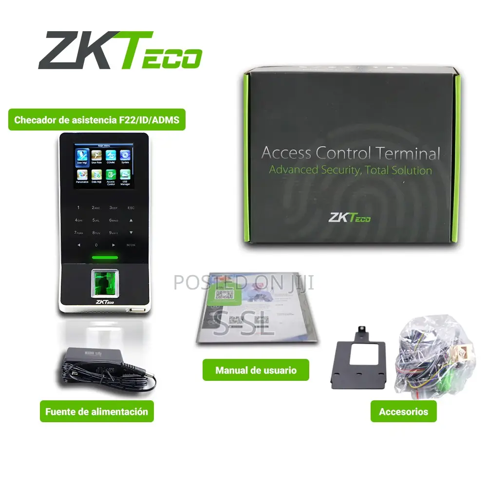 Zkteco Zk F22 Biometric Fingerprint Time Attendance And Access Control