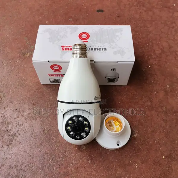 Smart 360° PTZ Wifi Bulb Camera Motion Detection Home Security