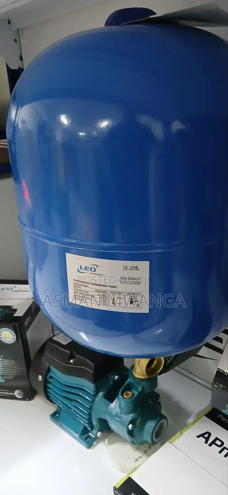 Pressure Tank Vessel 24l Blue