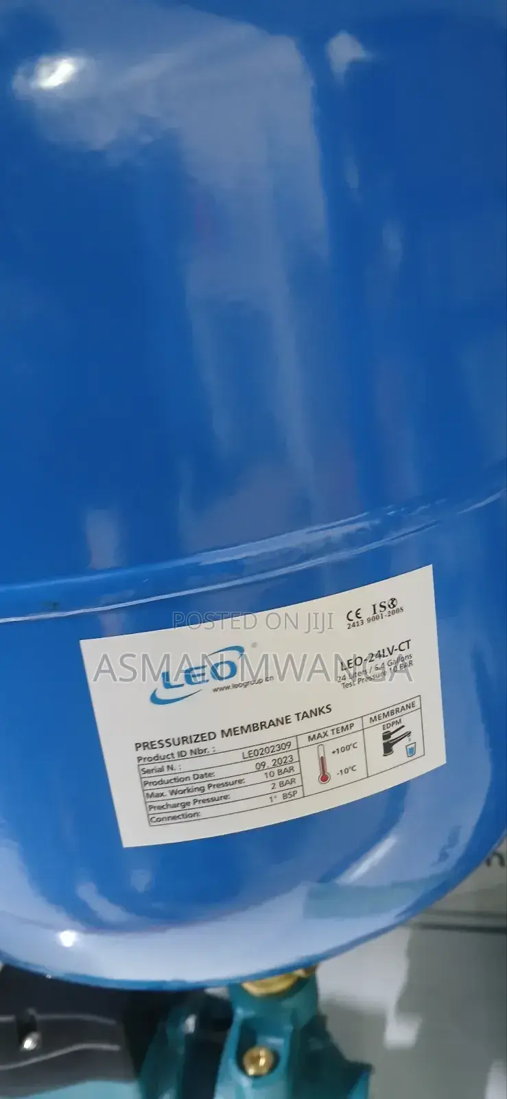 Pressure Tank Vessel 24l Blue