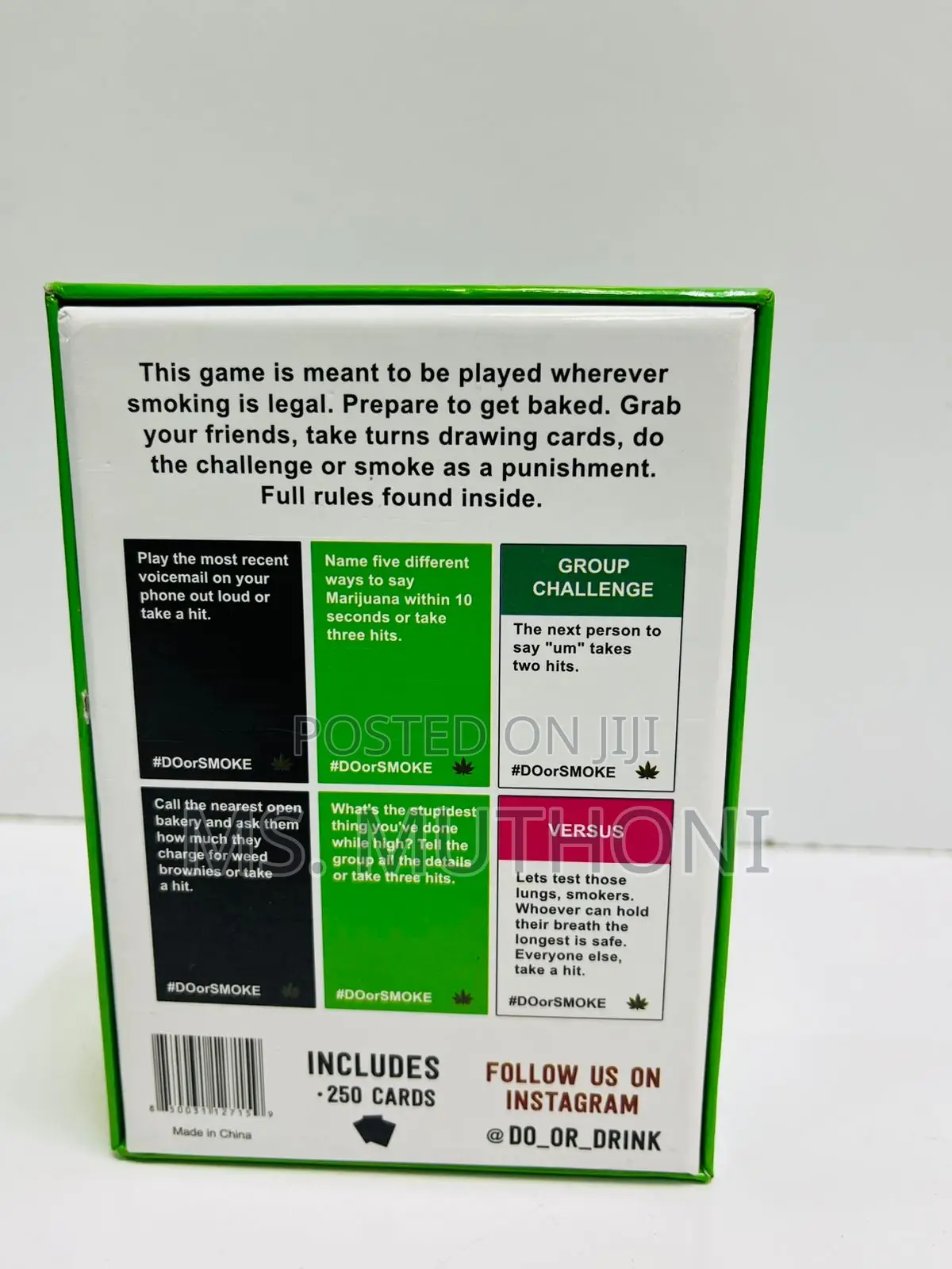 Do or Smoke” Party Game for Adults