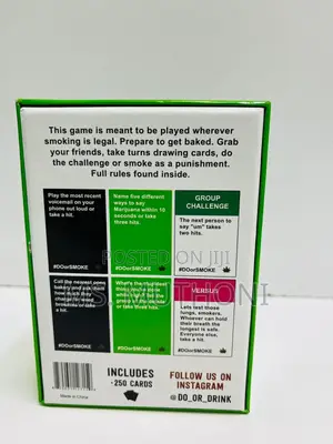 Do or Smoke” Party Game for Adults