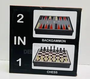 2-in-1 Board Game Set – Chess Backgammon!