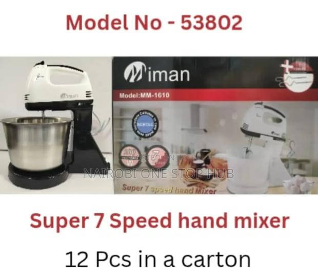 Electric Hand Mixer With Bowl