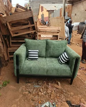 2 Seater Green Sofa-Modern Design