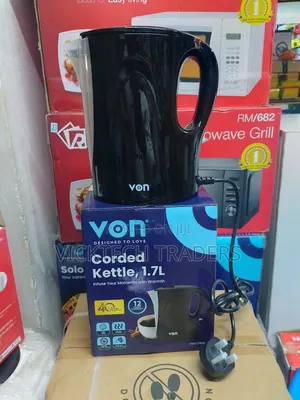 Kettle,Von 1.7l Electric Corded Kettle With 1yr Warranty