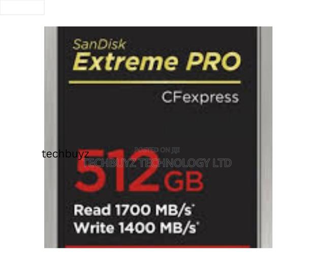 Sandisk 512gb Extreme Pro Cf Express Type B Card 1700/1400 Mb/S