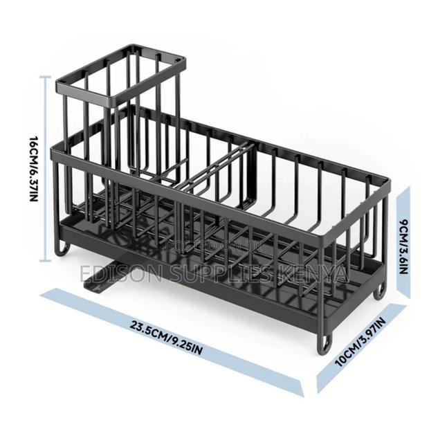Kitchen Sink Drain Rack Organizer Soap Sponge Holder - thumbnail 2