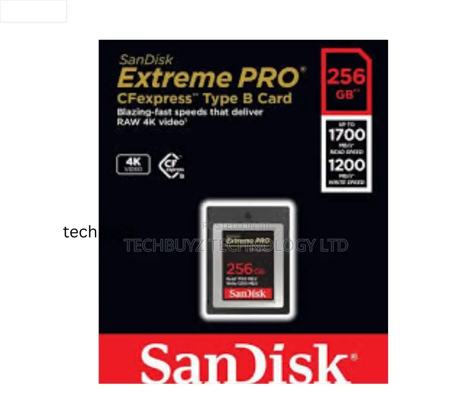 Sandisk Extreme Pro Cf Express B 256gb 1700/1200mb/S