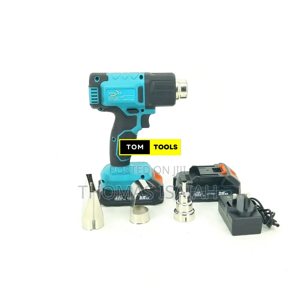 48v Battery Powered Cordless Heat Gun With 3pcs Nozzles
