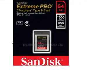 Sandisk Extreme Pro Cfexpress B 64gb 1500/800mb/S