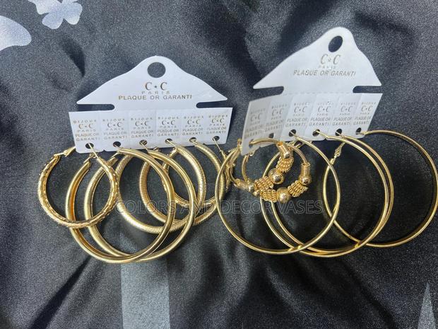 Gold Loop Earings - main view