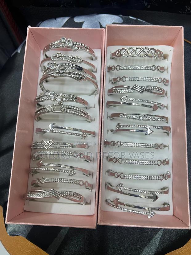 Beautiful Silver Bangles in Stock - main view
