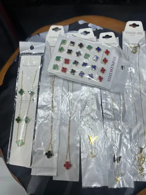 Variety of Earrings and Necklace Matching