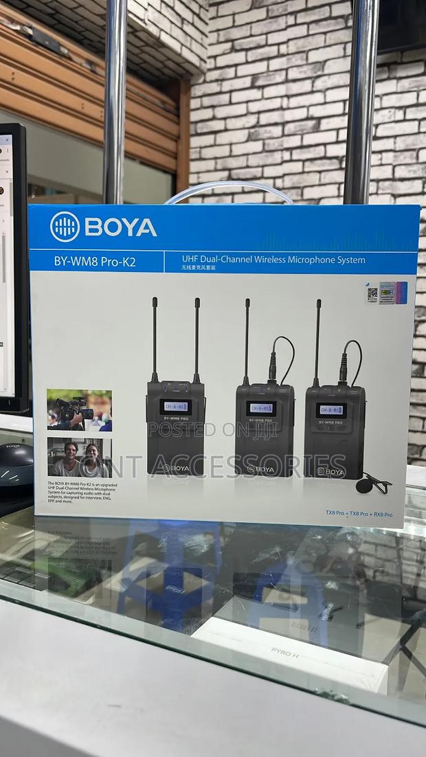Boya by-Wm8 Pro- Uhf Dual-Channel Mono/Wireless Lavalier System - main view