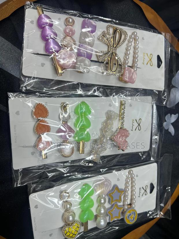 Hair Clips Beautiful and Comes in a Set of 5