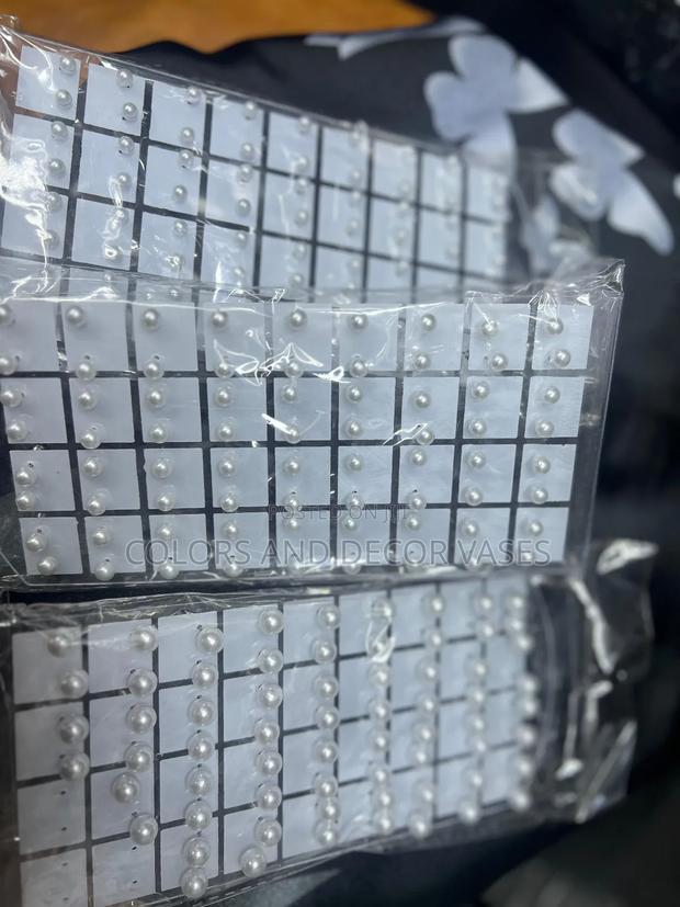 Pearl White Earrings Small, Medium and Big Size - main view