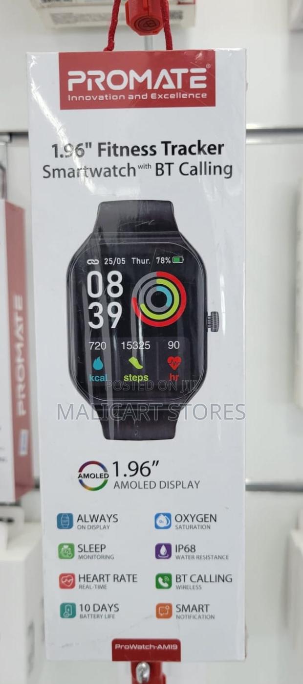 Promate Fitness Tracker Smartwatch Ip68 Water Resistance