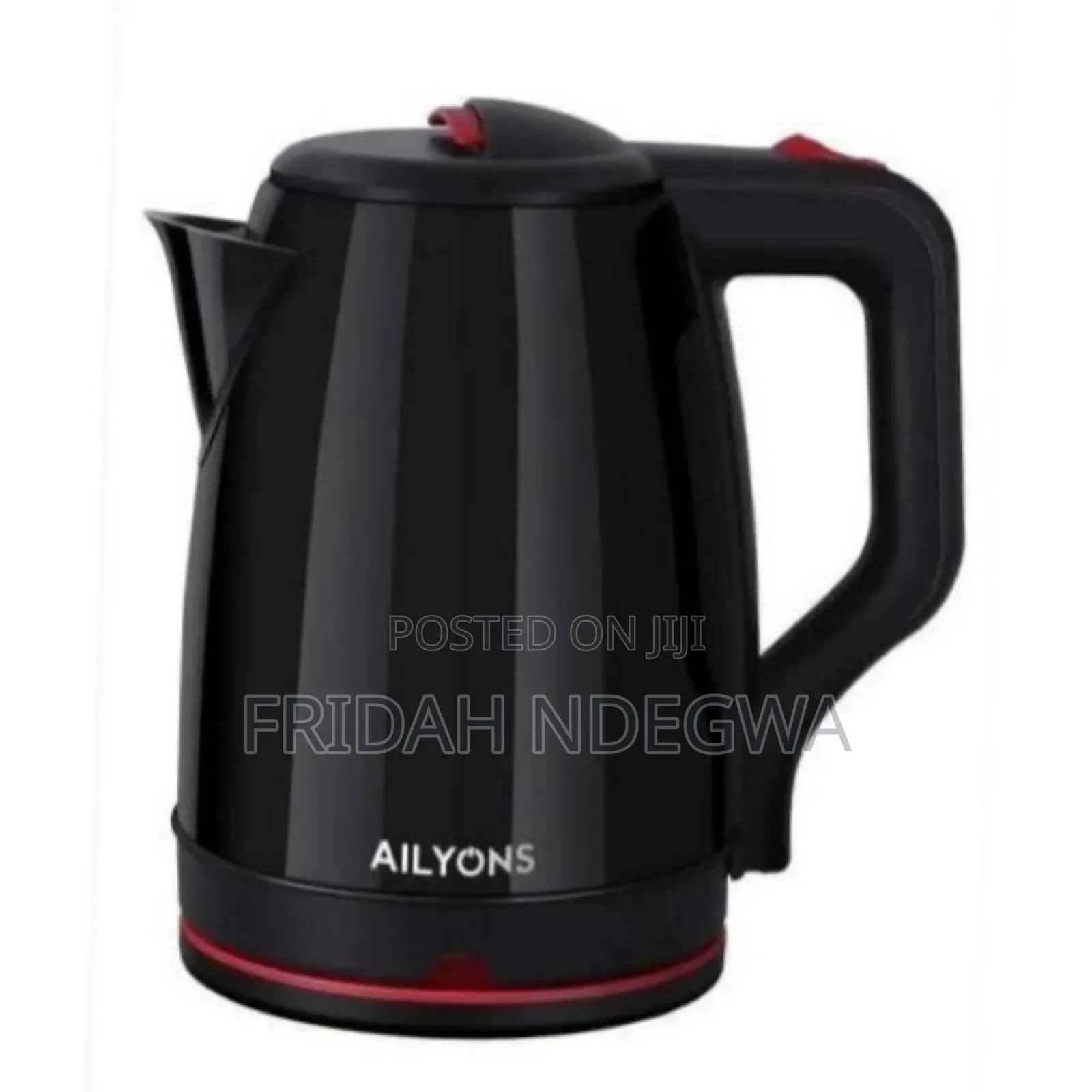 *Ailyons 2.2ltrs Black Kettle