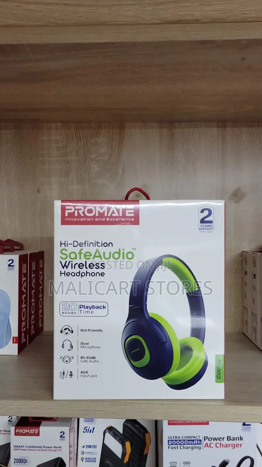Promate Coddy Hi-Definition Safeaudio Wireless Headphone