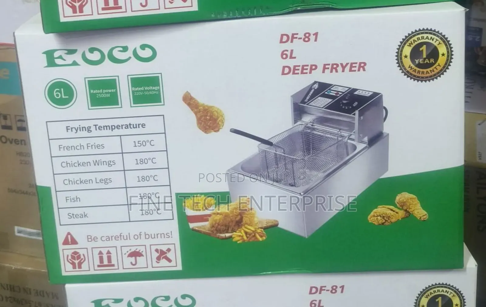 6 Litres Ecco Single Deepfryer