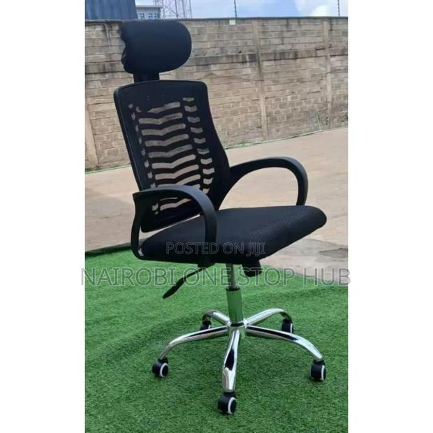 Black Mesh Office Chair ~ Ergonomic Headrest √°°
