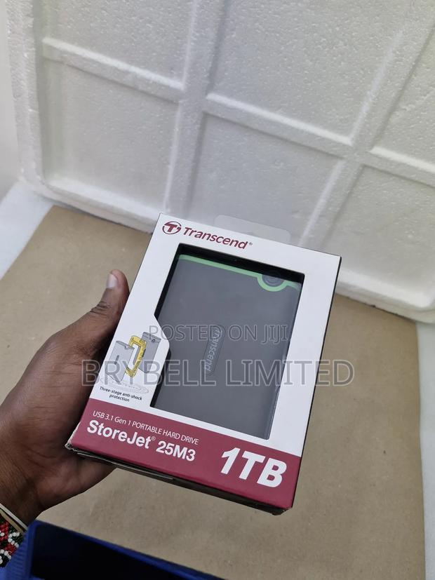 1tb Transcend Hard Drive, Brand New Sealed - thumbnail 2