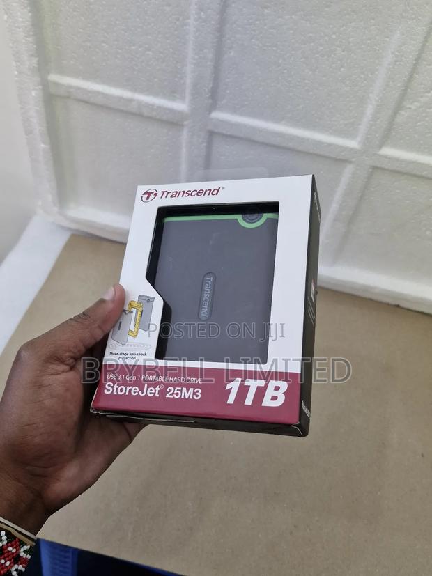 1tb Transcend Hard Drive, Brand New Sealed - thumbnail 3