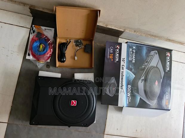 Slim Underseat Kuerl 10" 800w Car Subwoofer