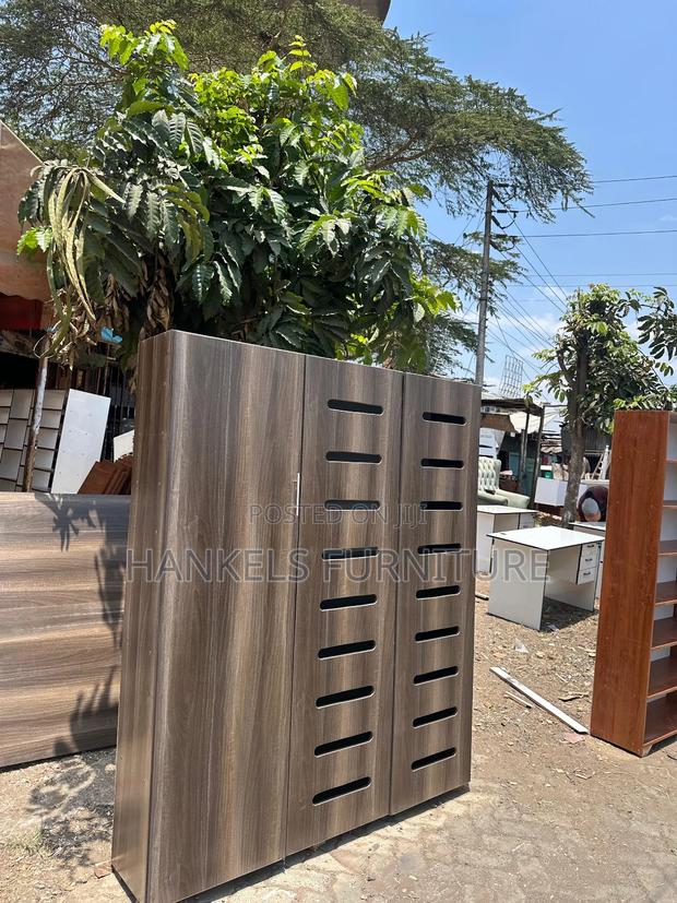 Walnut Shoe Cabinet Shoe Organizer - thumbnail 2