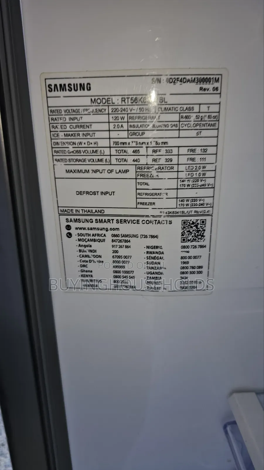 Samsung Twin Cooling Rt56