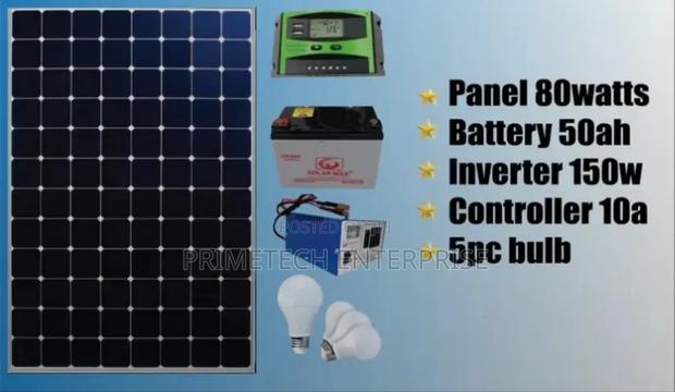 80watts Full Solar Kit System With Bulbs - main view