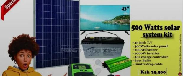 500watts Solar System With 43" Tv - main view
