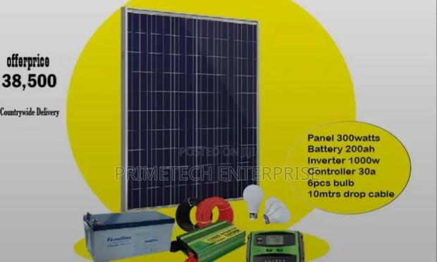 200watts Solar Kit With 200ah Gaston Battery