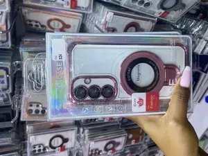 Mixxers Samsung Galaxy S24 Clear Case Built-in 360 Magsafe Ring Stand