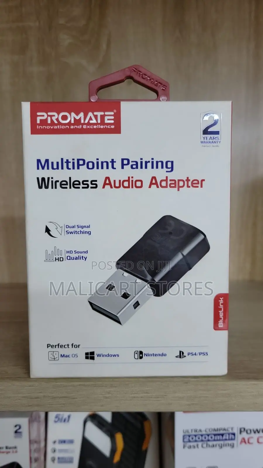 Promate Multipoint Pairing Bluetooth V5.0 Audio Adapter