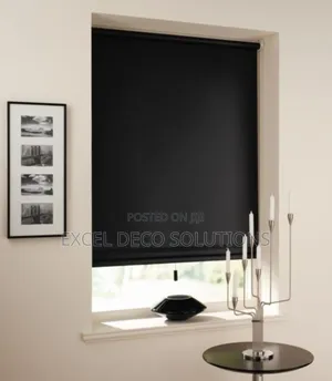 Black Blackout Window Blinds