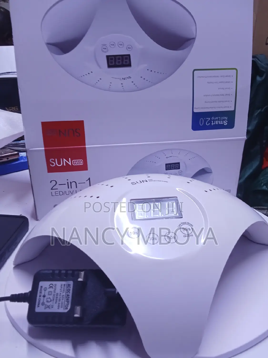 2 in 1 48w Smart Nail Lamp Two Hand Dryer for Gel and Polish