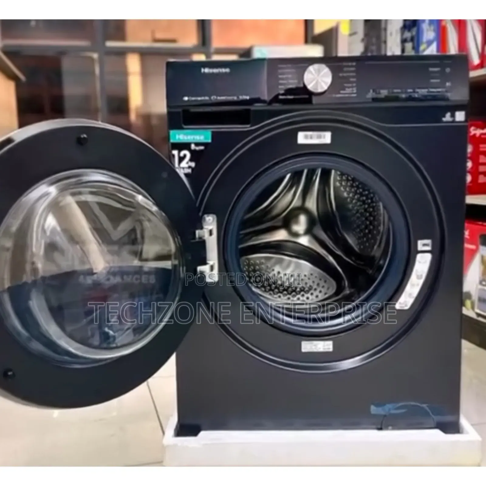 Hisense Front Load Washing Machine, 12kg Wash N Spin