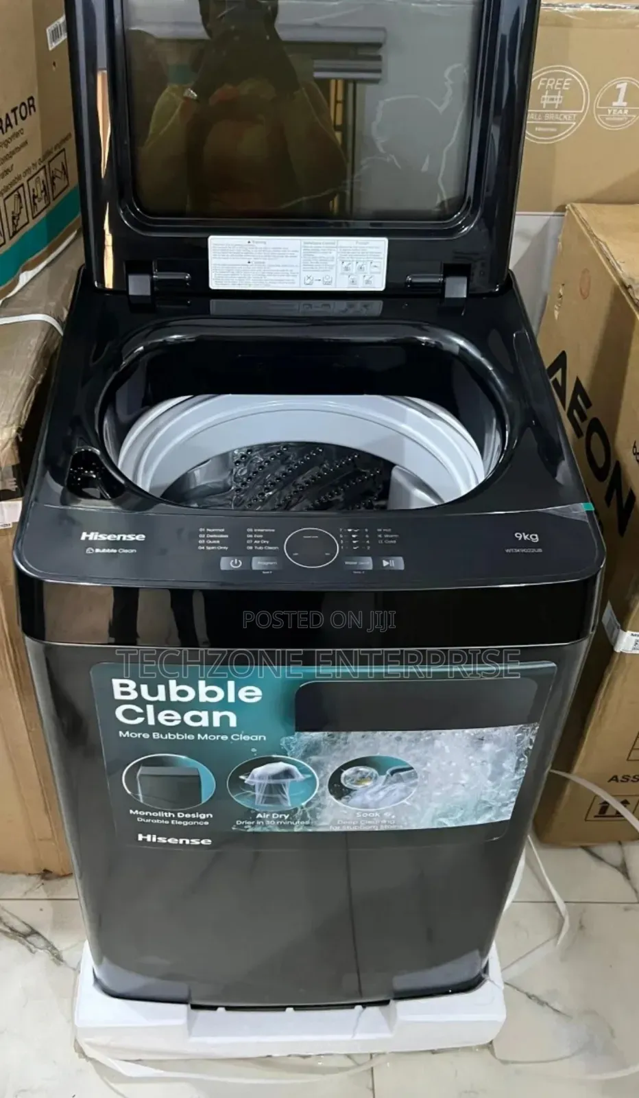 Hisense Wt3k9022ub 9kg Top Load Washing Machine