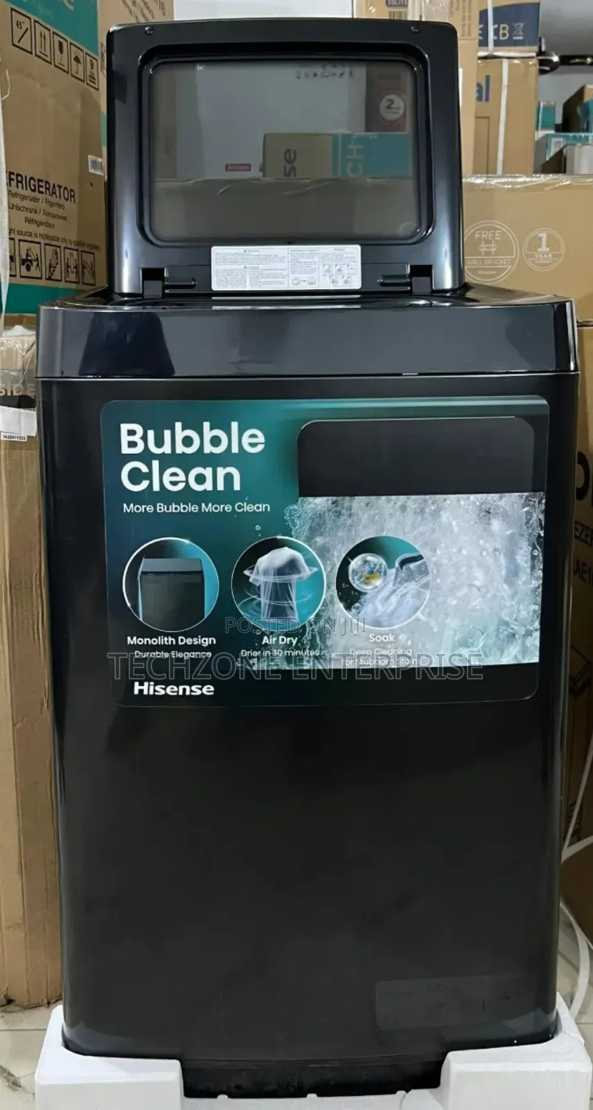 Hisense Wt3k9022ub 9kg Top Load Washing Machine