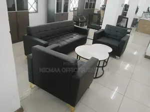 Executive Comfort With Modern Elegance Waiting Sofa