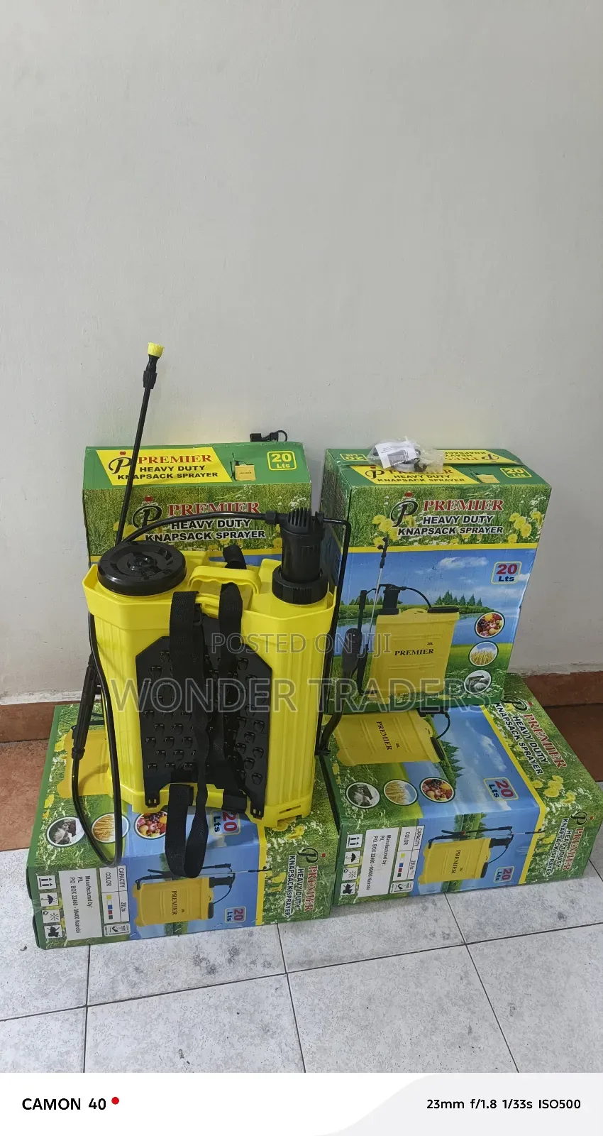 Heavy Duty Premier Knapsack Sprayer 20 Litre