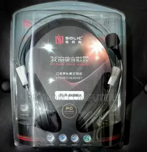 Solic SLR-811 Headphones With Mic Microphone for Office and Home Use
