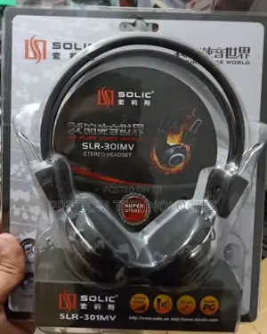 Solic SLR-811 Headphones With Mic Microphone for Office and Home Use